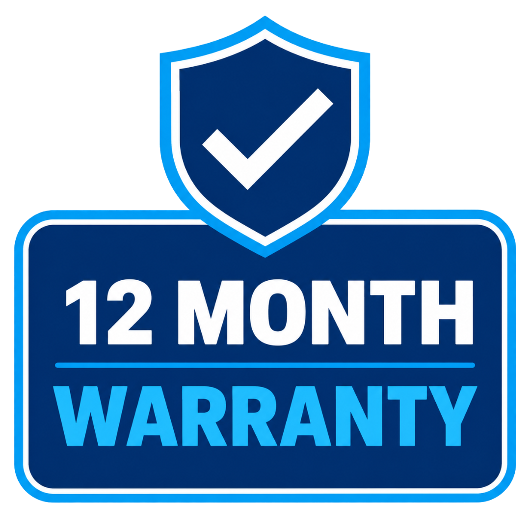 12 Month Warranty
