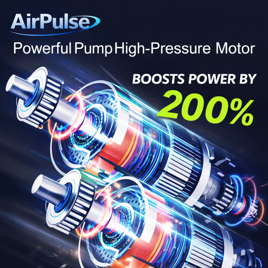 The AirPulse™ Portable Tire inflator