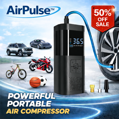 The AirPulse™ Portable Tire inflator