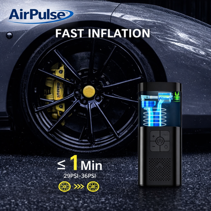 The AirPulse™ Portable Tire inflator