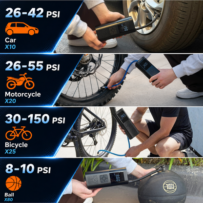 The AirPulse™ Portable Tyre inflator